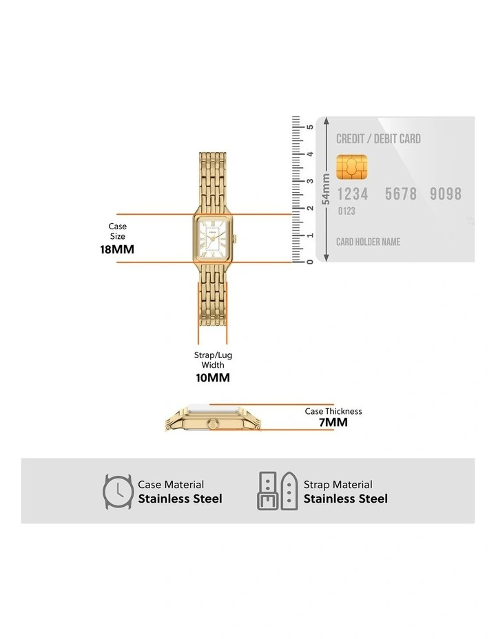 Raquel Analogue Watch ES5467 in Gold image 5