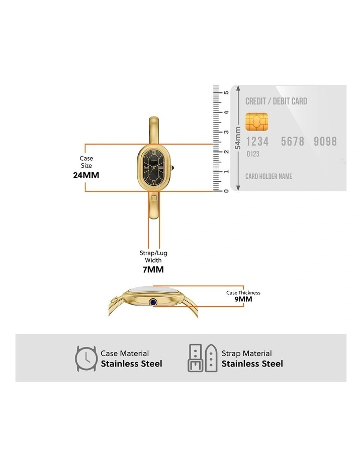 Sloan Analogue Watch ES5456 in Gold image 5
