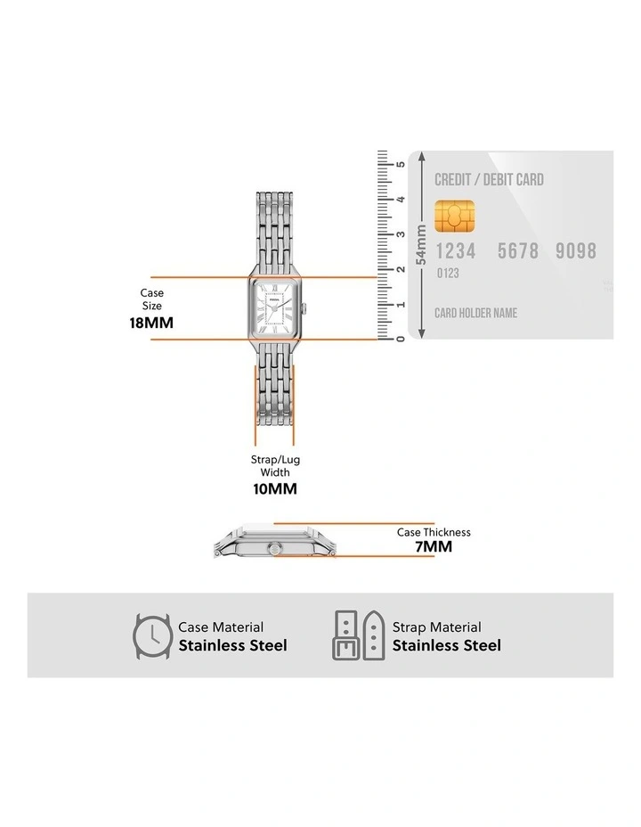 Raquel Analogue Watch ES5469 in Silver image 5