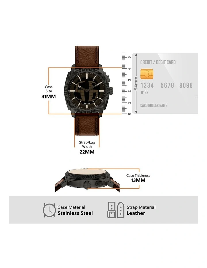 Machine Analogue Watch FS6165 in Black image 5
