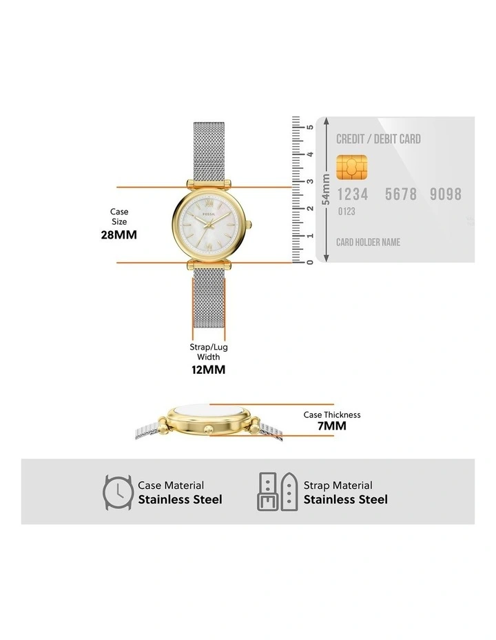 Carlie Analogue Watch ES5463 in Gold image 5