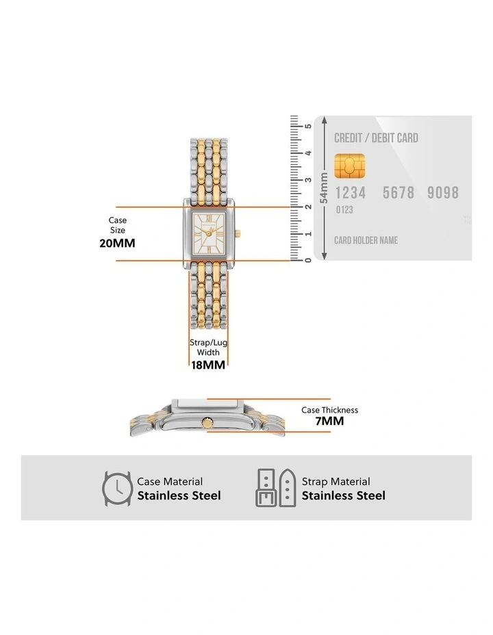 Essex Analogue Watch MK4999 in Silver image 5