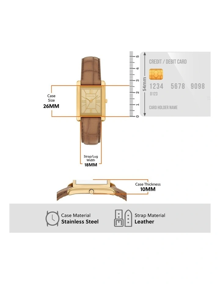 Essex Analogue Watch MK7584 in Gold image 5