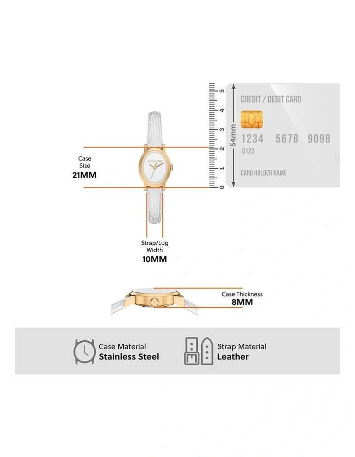 Maude Analogue Watch MK7586 in Gold image 5