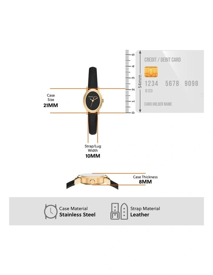 Maude Analogue Watch MK7585 in Gold image 5