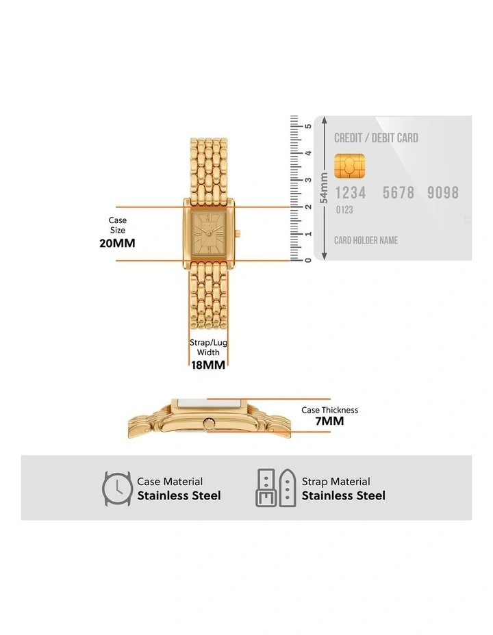 Essex Analogue Watch MK4997 in Gold image 5