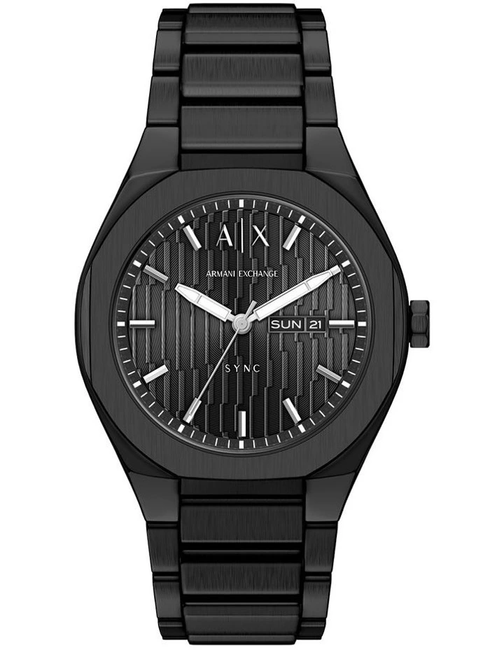Sync Analogue Watch AX4301 in Black image 1