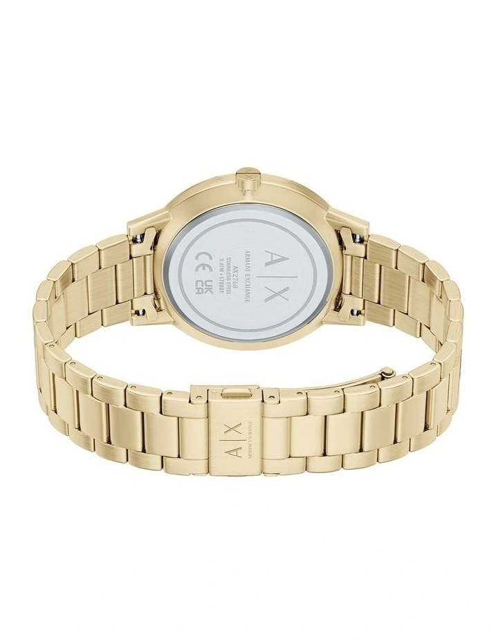 Na Analogue Watch AX7178SET in Gold image 3