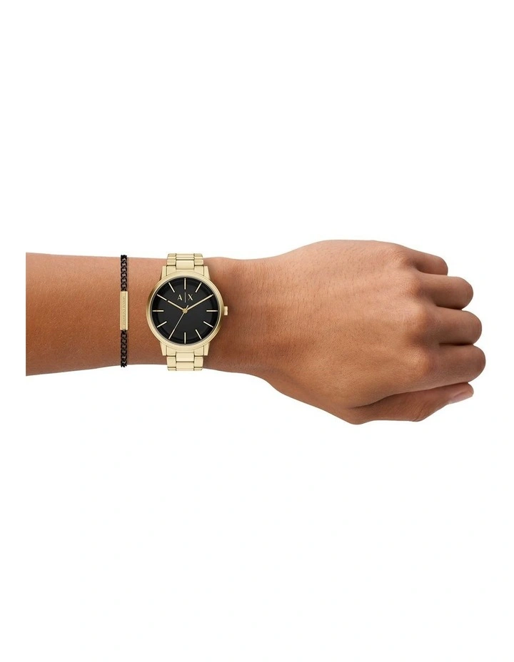 Na Analogue Watch AX7178SET in Gold image 4