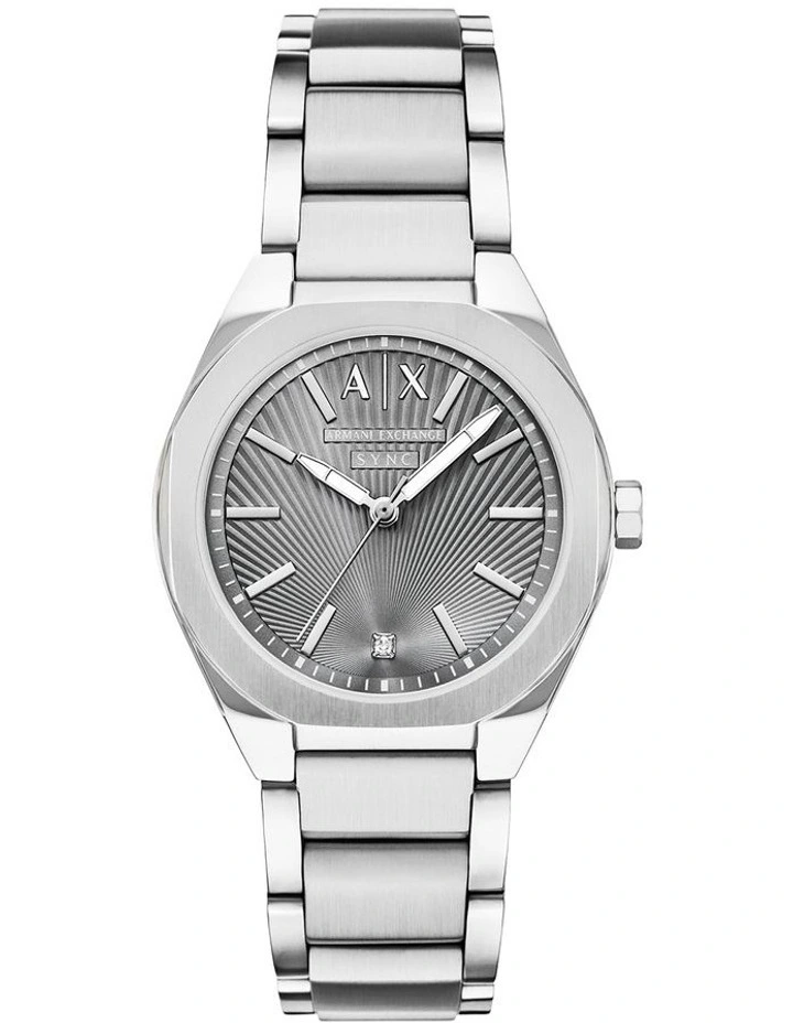Sync Analogue Watch AX6030 in Silver image 1
