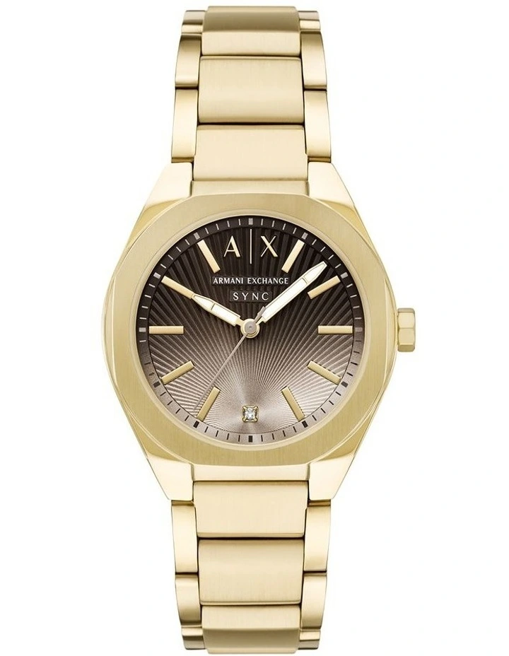 Sync Analogue Watch AX6031 in Gold image 1