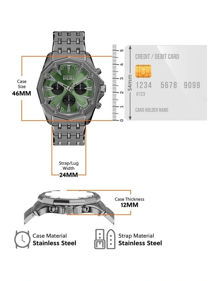 Stinger Chronograph Watch DZ4711 in Grey image 5