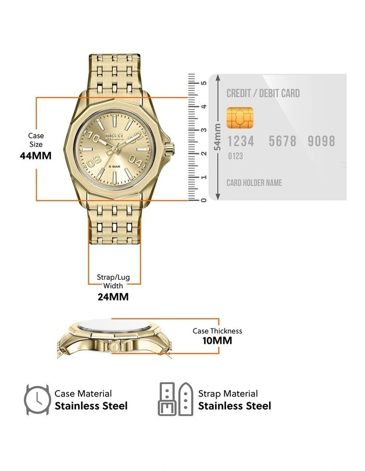 Stinger Analogue DZ2239 Watch in Gold image 5