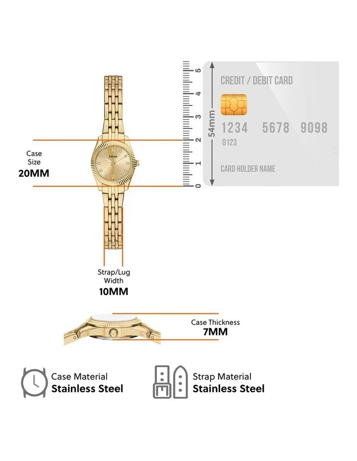 Scarlette Analogue ES5474 Watch in Gold image 5