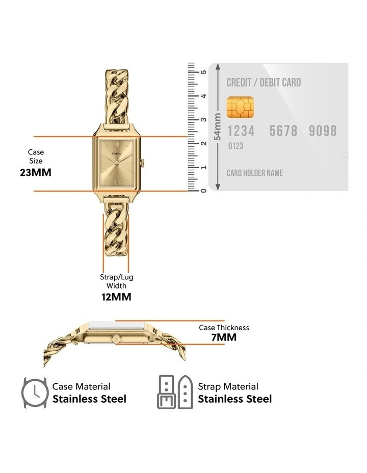 Raquel Analogue ES5478 Watch in Gold image 5