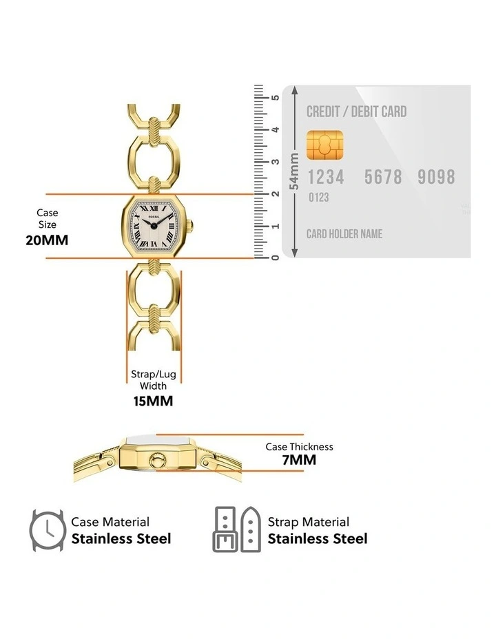 Harlow Analogue ES5483 Watch in Gold image 5