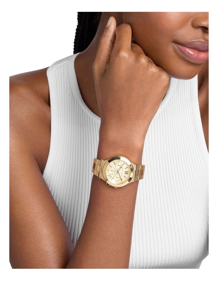 Billie Chronograph MK7603 Watch in Gold image 4