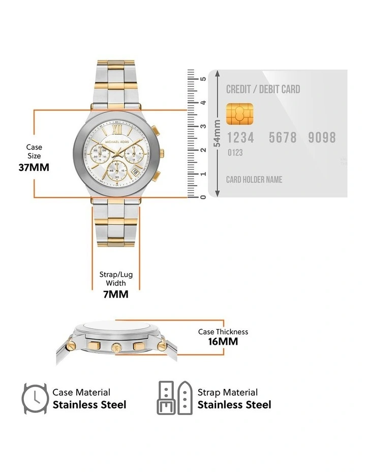 Billie Chronograph MK7605 Watch in Multi image 5