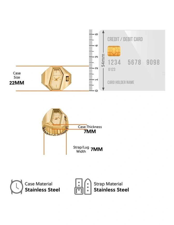 Suri Analogue MK7613 Watch in Gold image 4