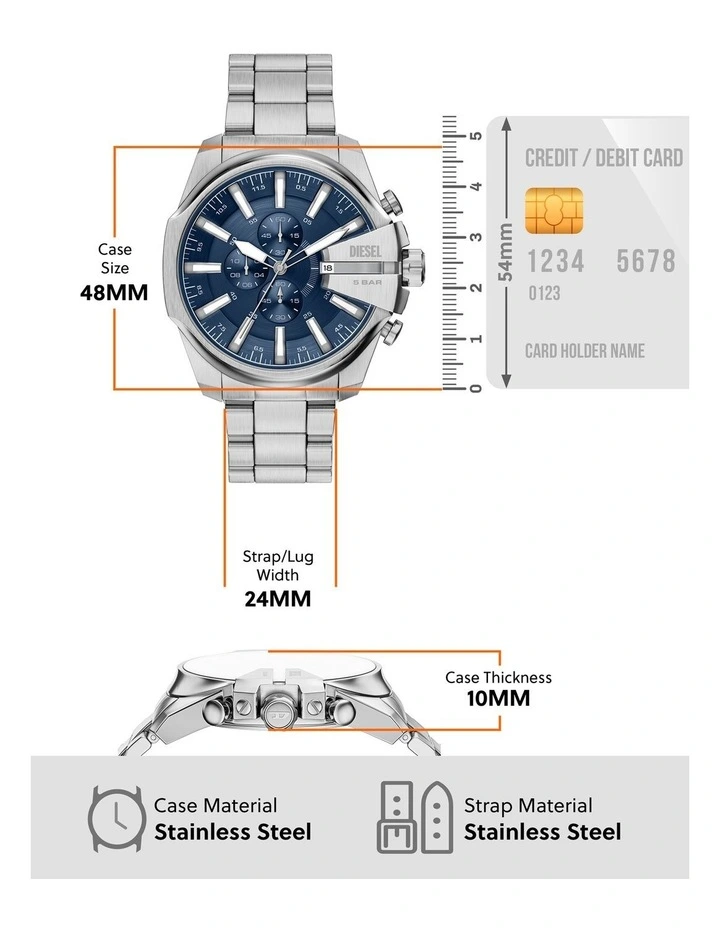 Diesel DZ4721 Mega Chief Slim Chronograph Watch image 5