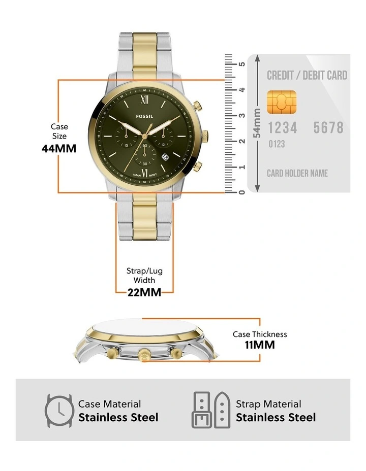 Fossil FS6189 Neutra Chronograph Watch image 5