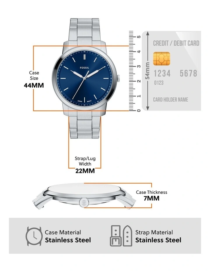 Fossil FS6180 Minimalist Analogue Watch image 5