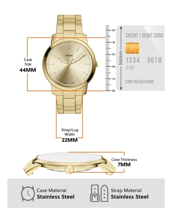 Fossil FS6181 Minimalist Analogue Watch image 5