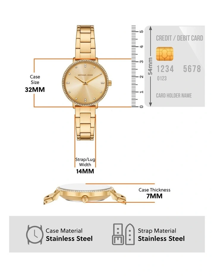 Michael Kors MK7643SET Pyper Analogue Watch image 5