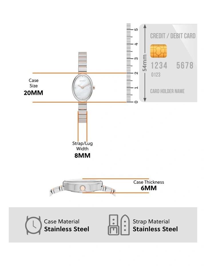 Skagen SKW3184 Anita Oval Analogue Watch image 5