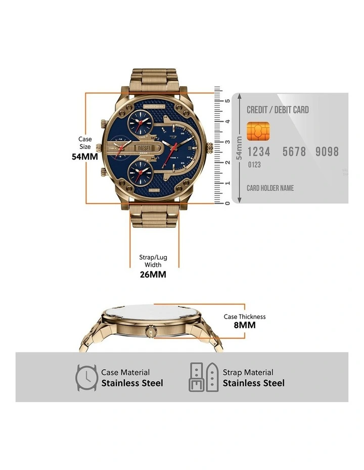 Diesel DZ7497 Mr. Daddy Slim Chronograph Watch image 7