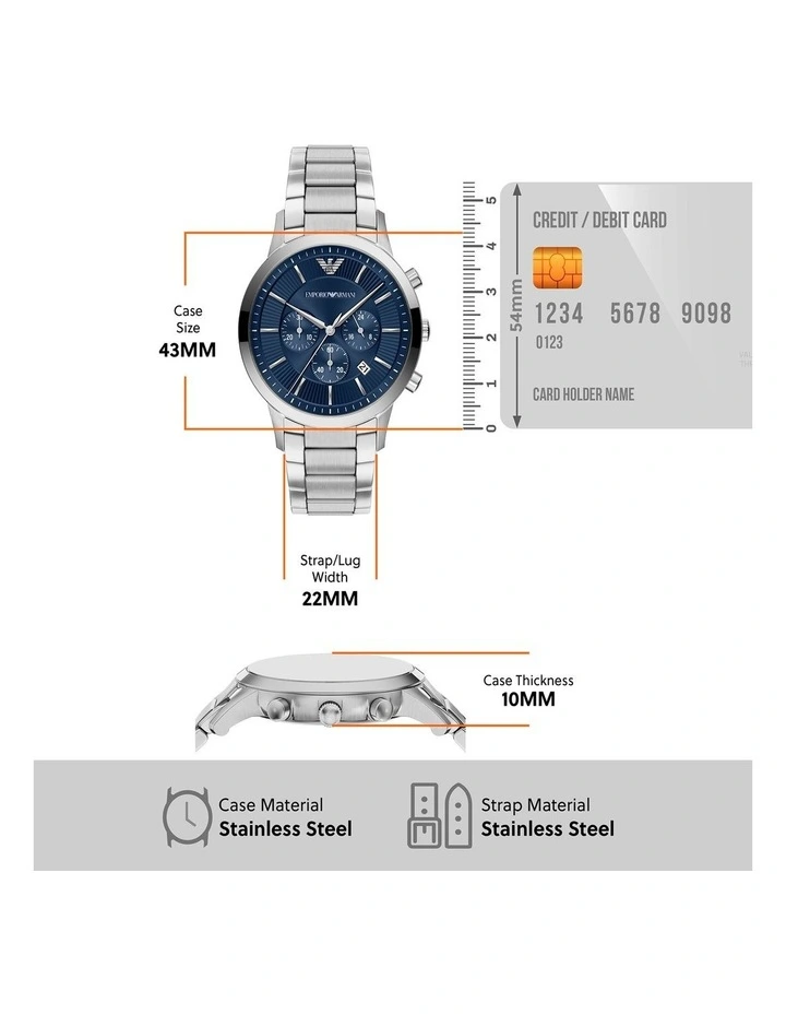 Emporio Armani AR11836 Chronograph Watch image 5