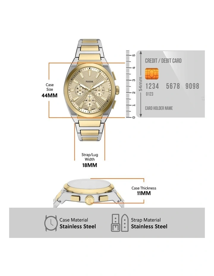 Fossil FS6243 Everett Chronograph Watch image 7