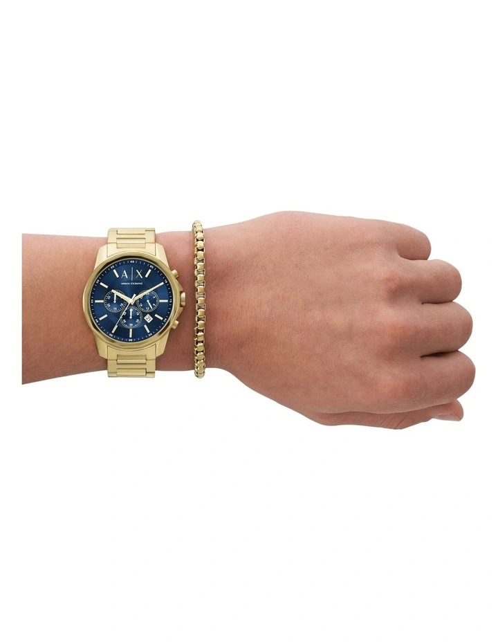 Banks Chronograph Watch AX7151SET in Gold image 4