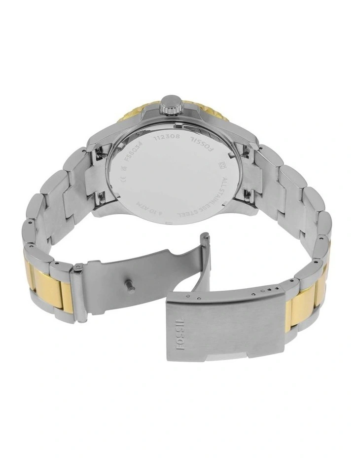 Blue Dive FS6034 Analogue Watch in Two Tone image 4