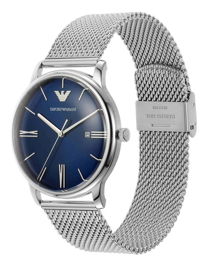 Stainless Steel AR11571 Analogue Watch in Silver image 2