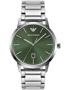 Stainless Steel AR11575 Analogue Watch in Silver