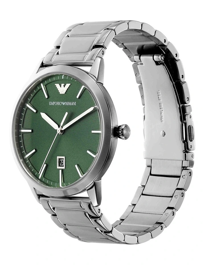 Stainless Steel AR11575 Analogue Watch in Silver image 2