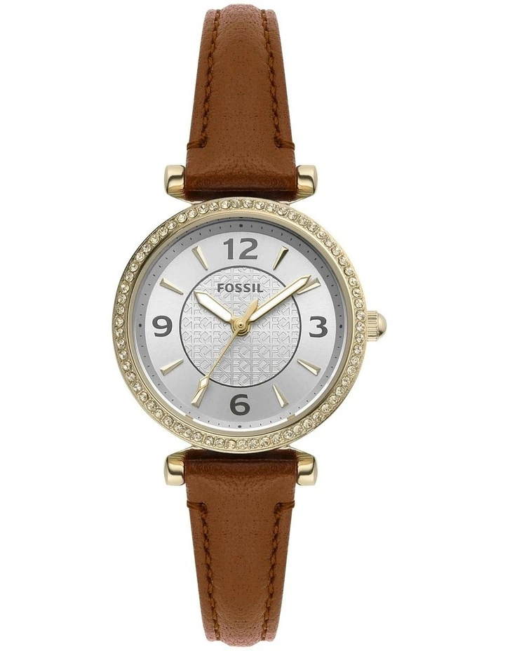Stainless Steel ES5297 Carlie Watch in Brown image 1