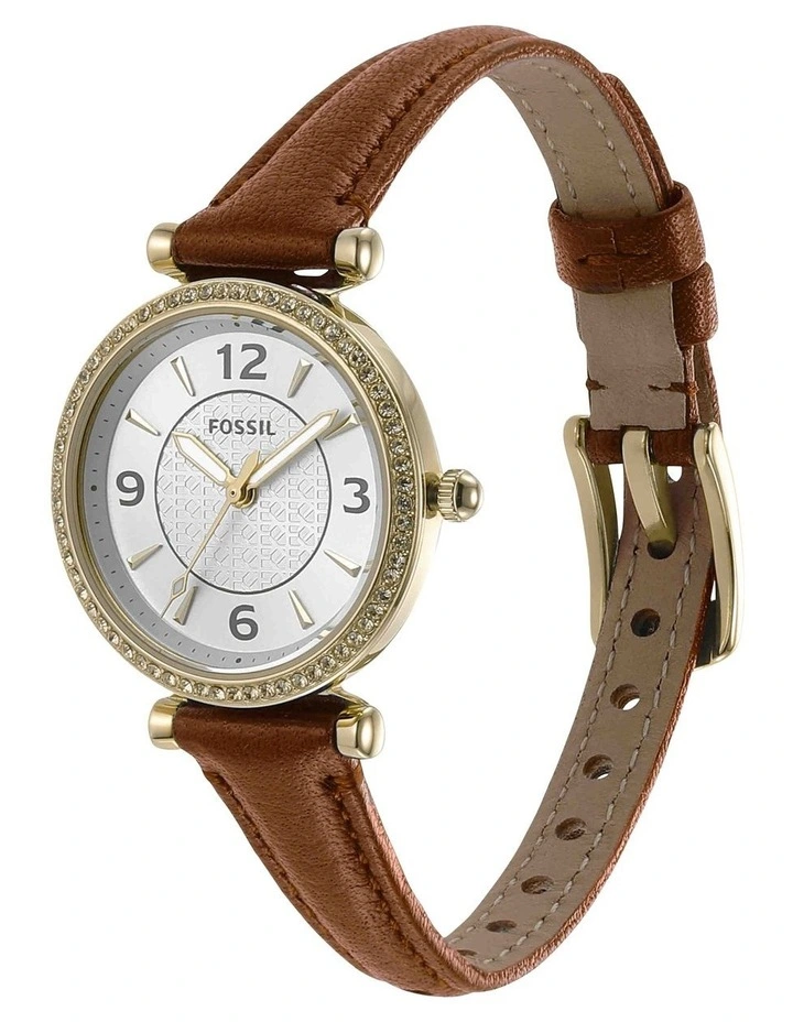 Stainless Steel ES5297 Carlie Watch in Brown image 2