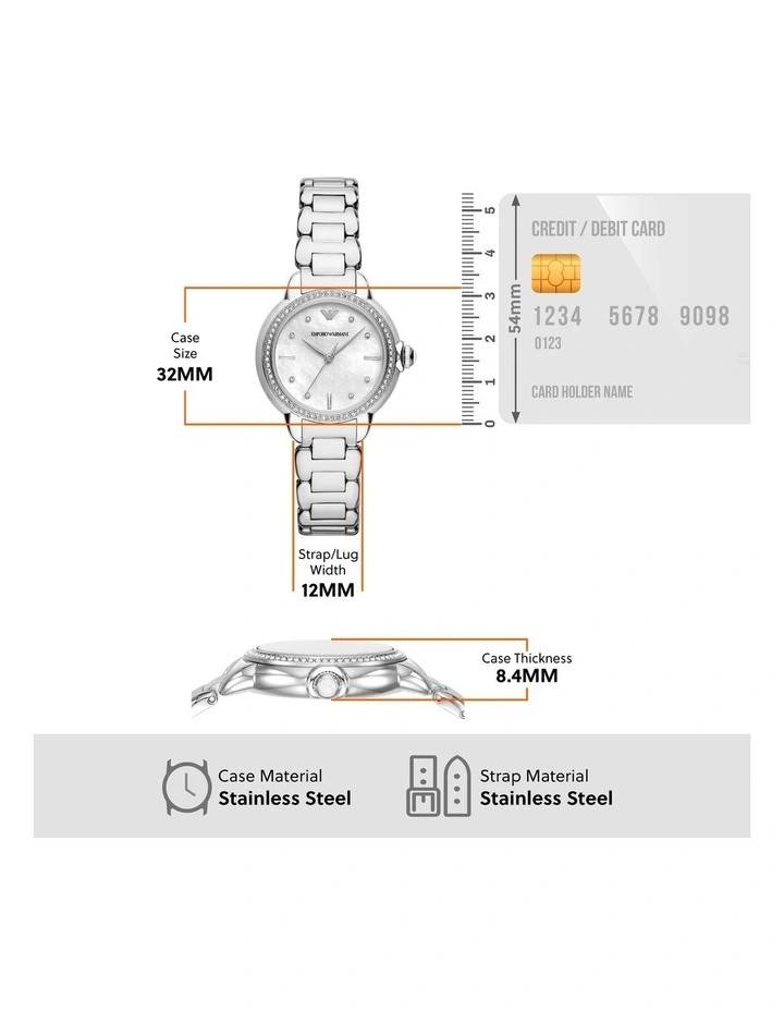 Analogue Watch in Silver image 6