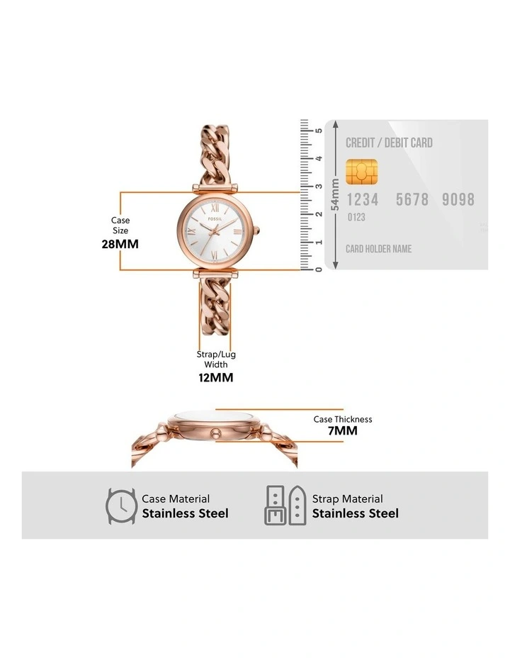 Carlie Analogue Watch in Rose image 6