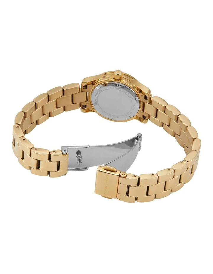 Runway Analogue Watch in Gold image 4