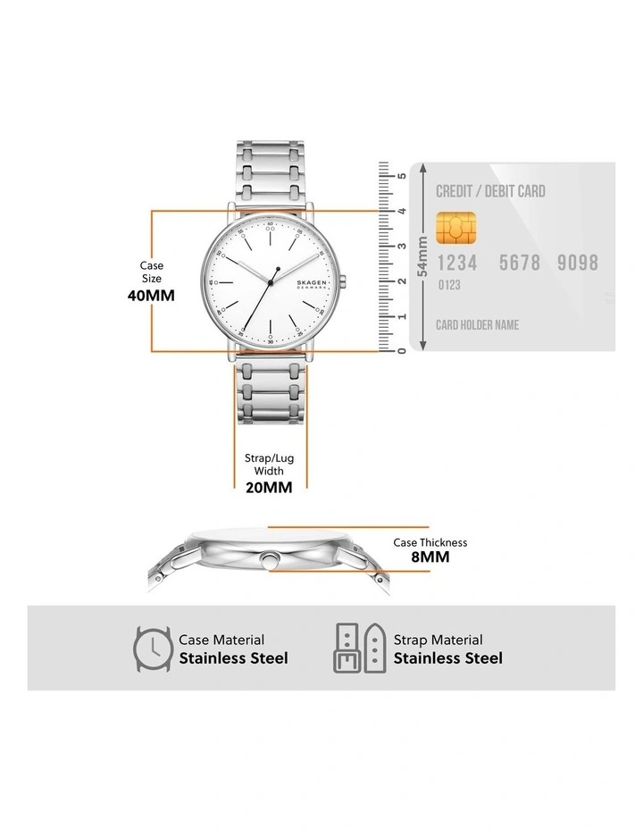 Signatur Analogue Watch in Silver image 5