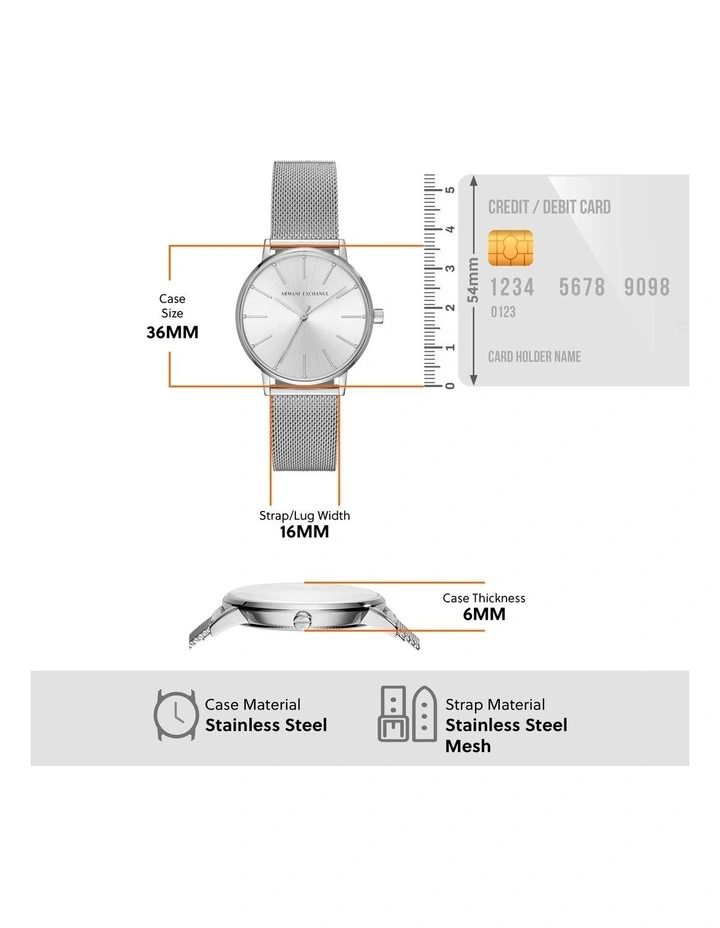 Analogue AX5535 Watch in Silver-Tone image 4