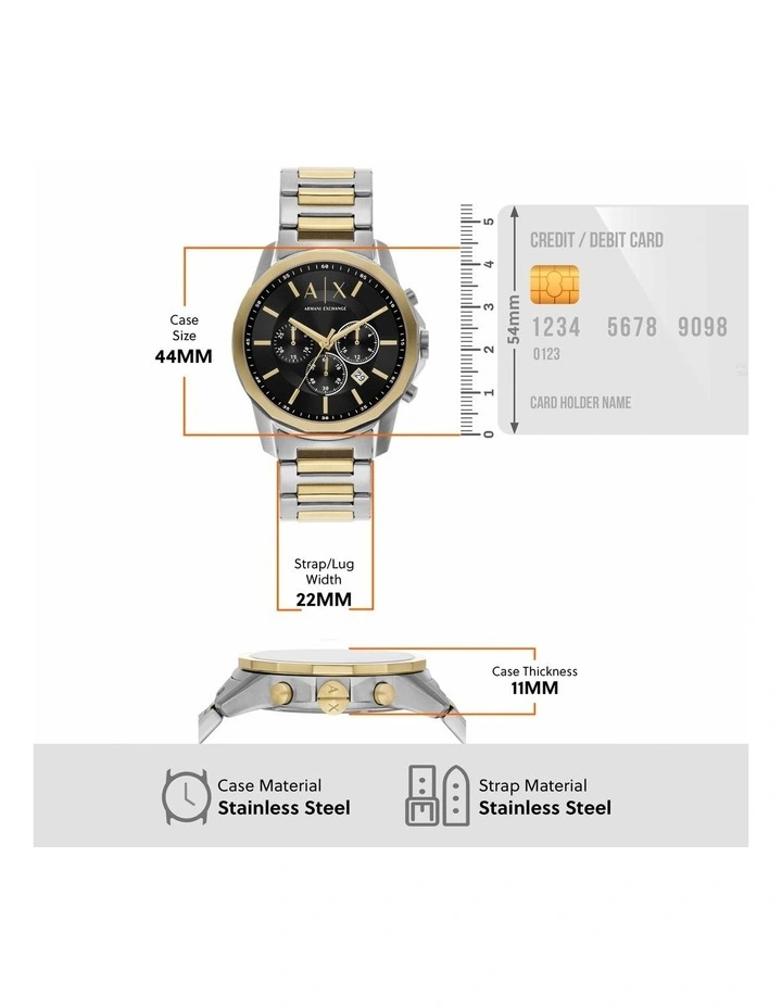 Chronograph Watch AX7148SET in Two Tone image 7