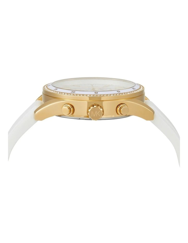 Hadyn Chronograph Watch MK7484 in White image 4