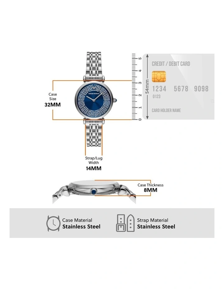 Analogue Watch AR11627 in Silver image 5