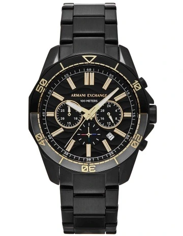 AX1963 Chronograph Watch in Black