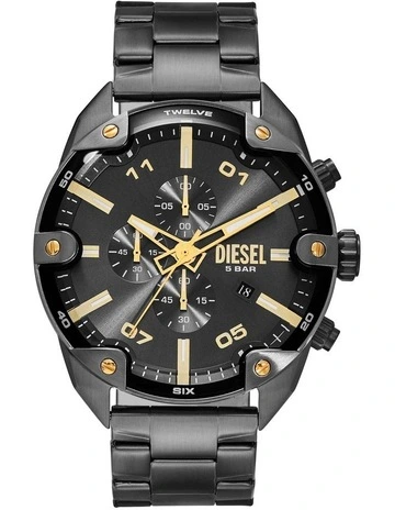 DZ4669 Spiked Chronograph Watch in Grey