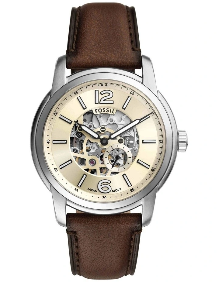 ME3264 Heritage Analogue Watch in Silver image 1